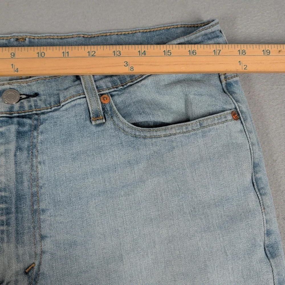 Levi's 513 Jeans‎ Mens 36x32 Light Wash Slim Straight Denim Casual Everyday Wear